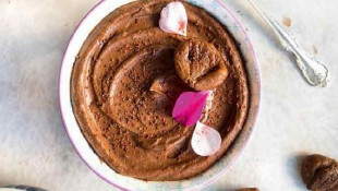 Vegane Mousse Mit Schokoladen Kastanien